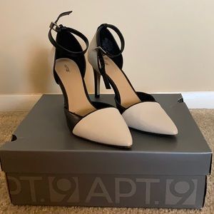 Black and Cream Heels